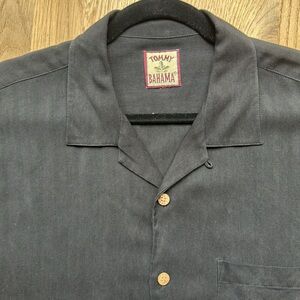 Tommy Bahama Black Casual Button Down Camp Shirt
